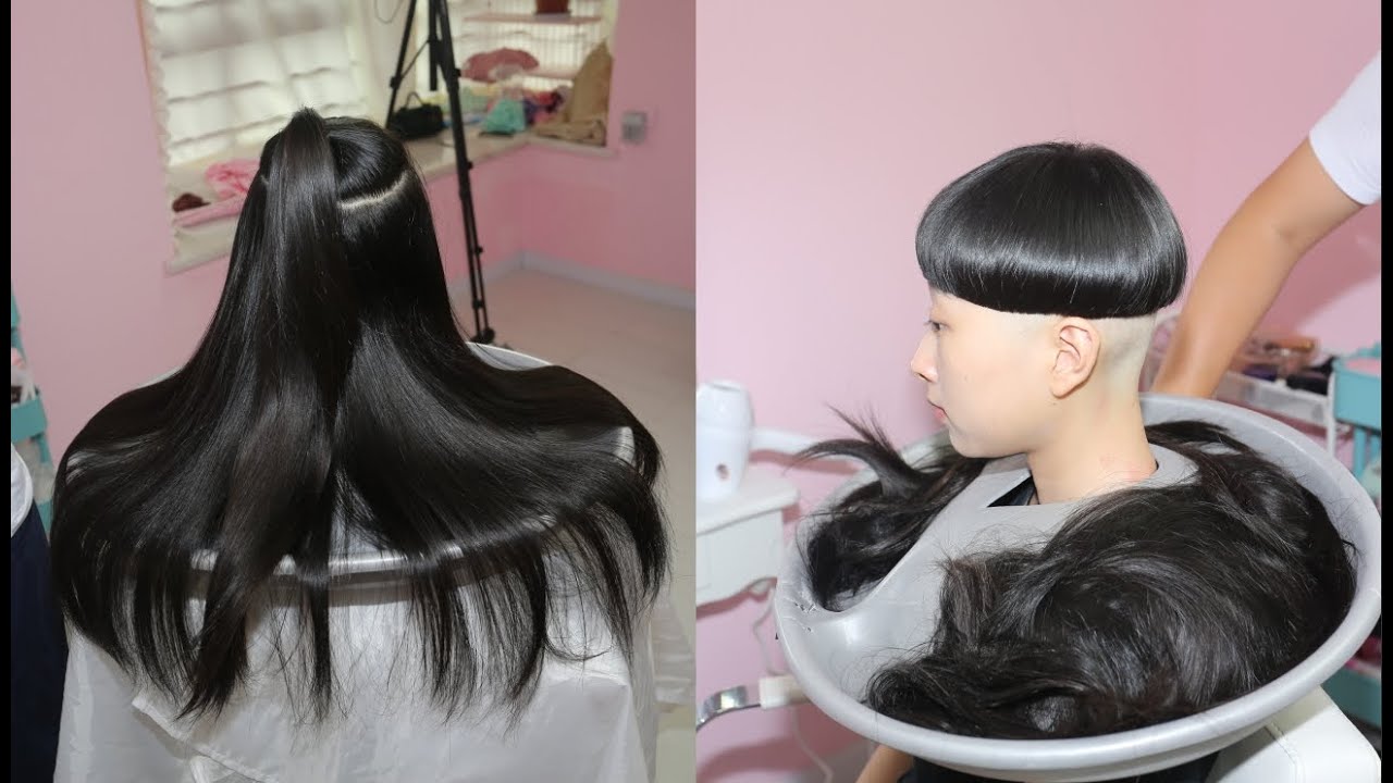 fhaircut-1274 headshave 坊主頭に剃る 剃光头 haircut BOB 剪短发 短髪にする 烫卷发 perm hair 断发