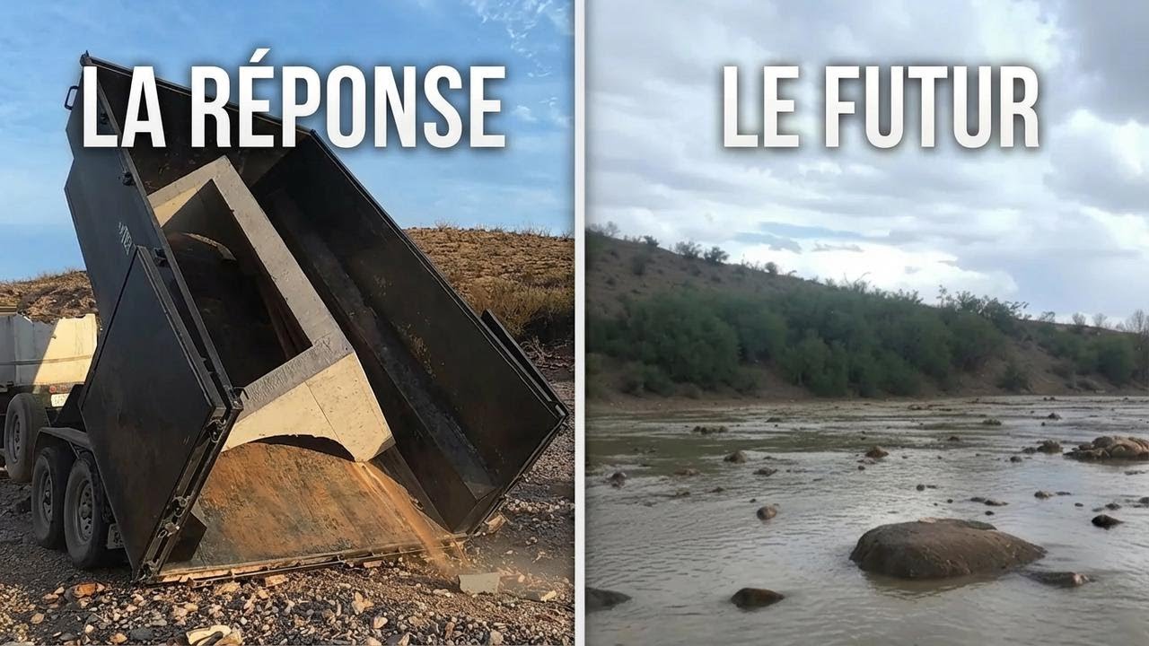 Je me bats contre les inondations du désert avec du béton recyclé gratuit