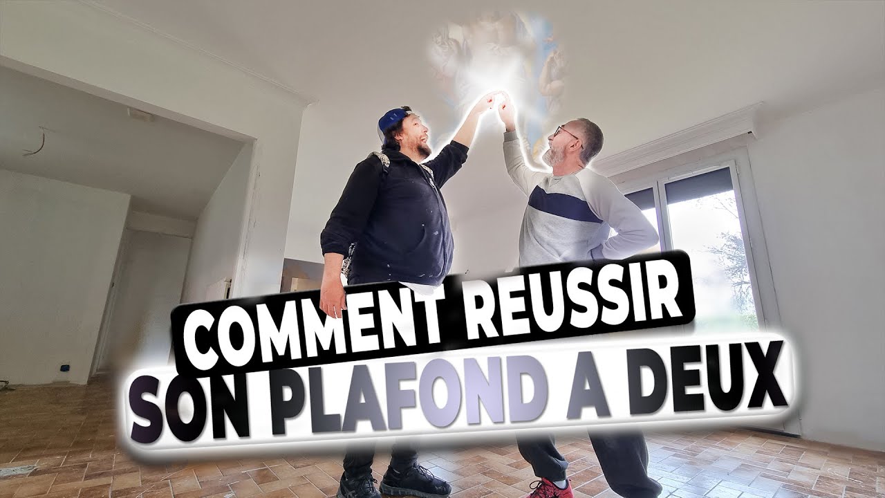 Peindre un très grand plafond à deux