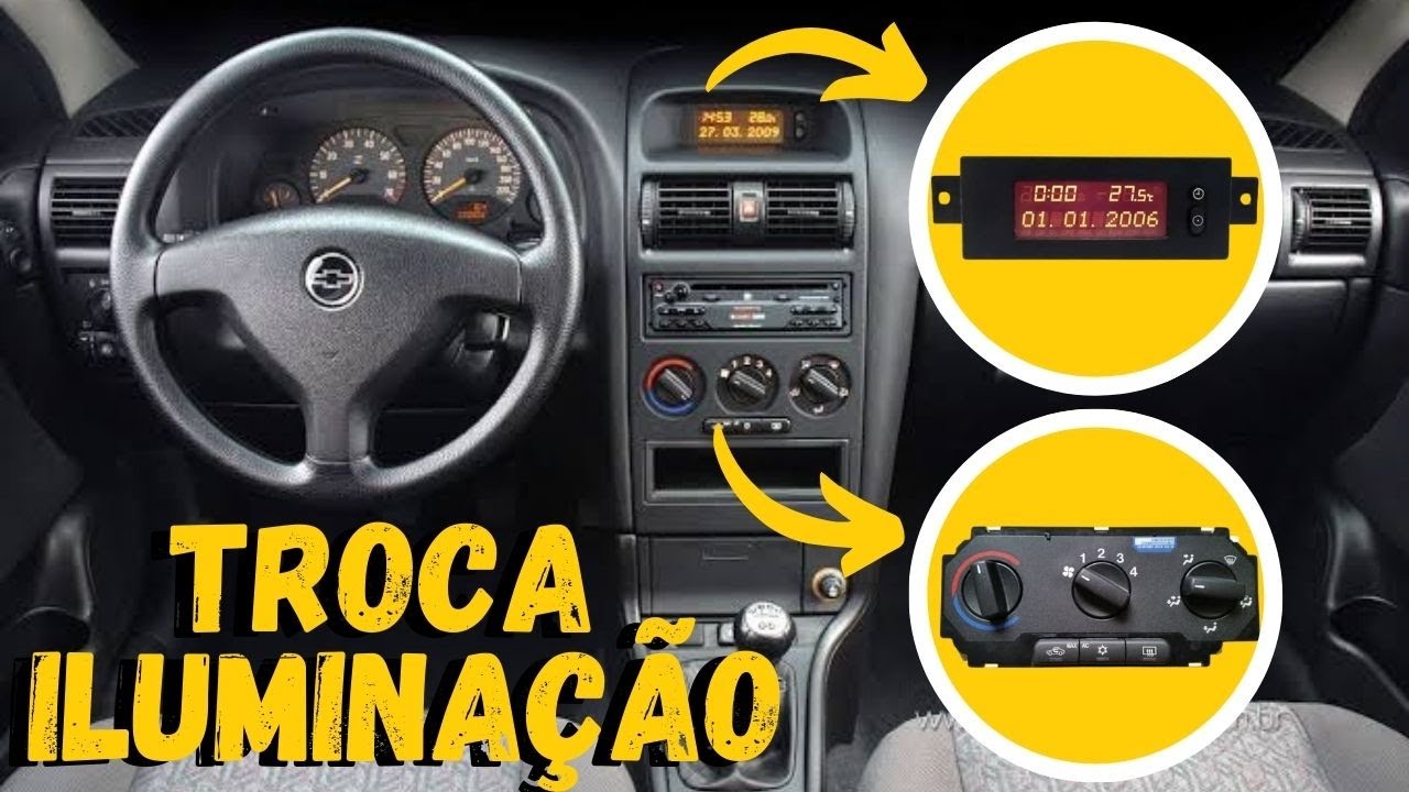 COMO TROCAR A ILUMINAÇÃO DO AR CONDICIONADO CHEVROLET ASTRA, ZAFIRA, VECTRA, MERIVA, etc.