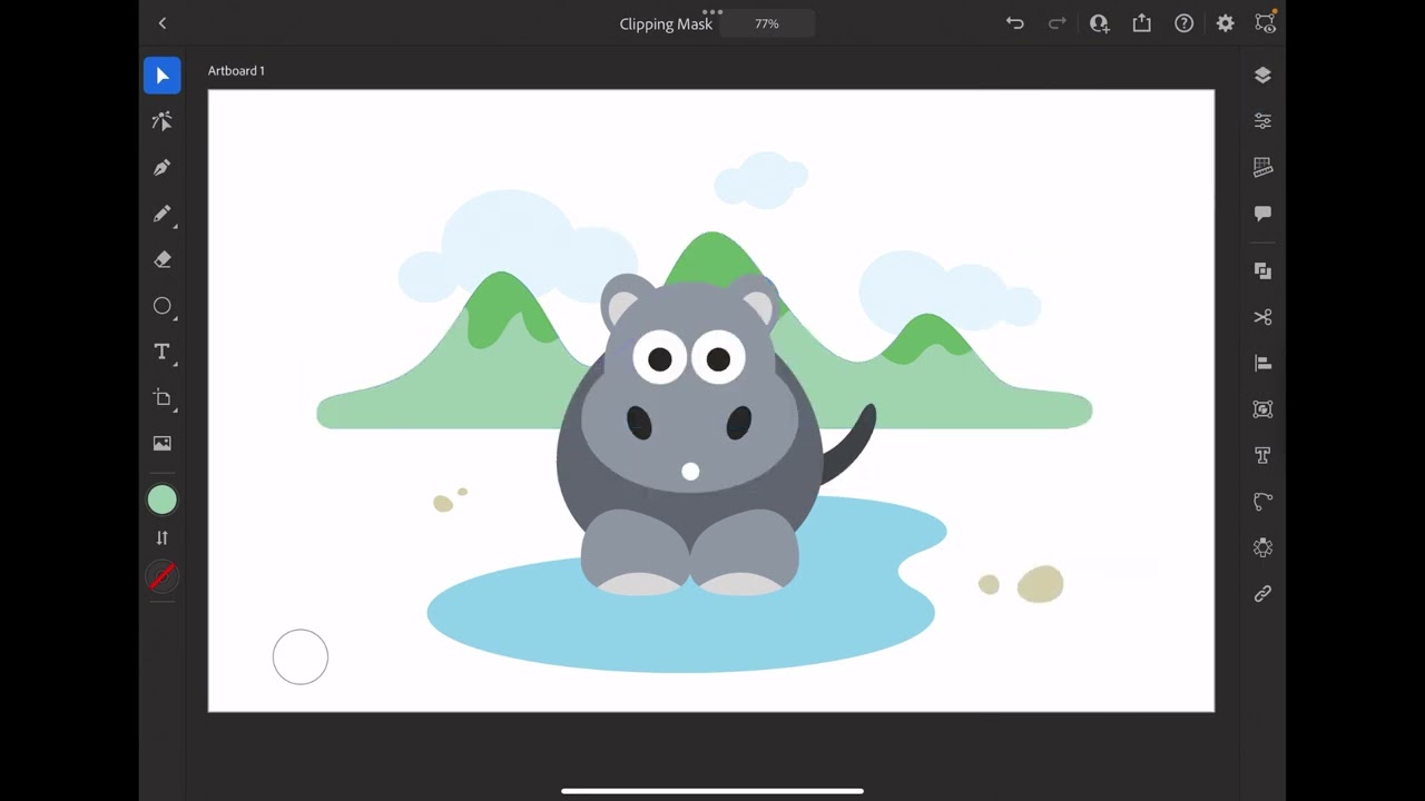 Illustrator for iPad - Clipping Mask