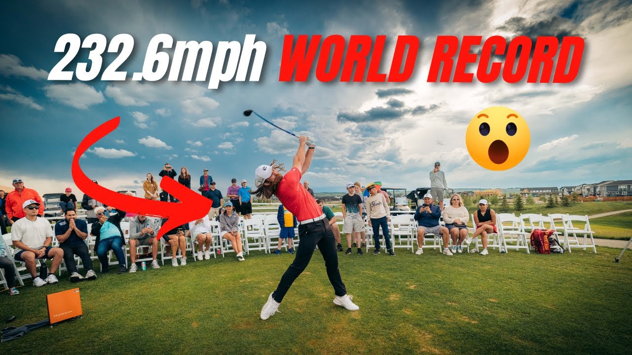 KYLE BERKSHIRE Breaks World Outdoor Golf Ball Speed Record (232.6mph)