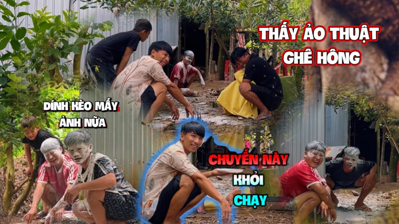 Chú 2 làm ảo thuật khiến cả team ai nấy điều nhận không ra vì quá trắng | HoàiPhong TV