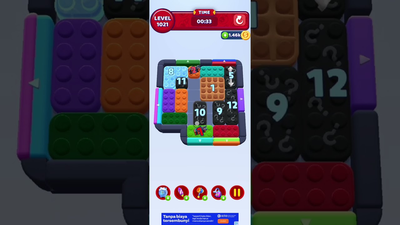 Colour Block Jam Level 1021 (Skipped Level 1020)