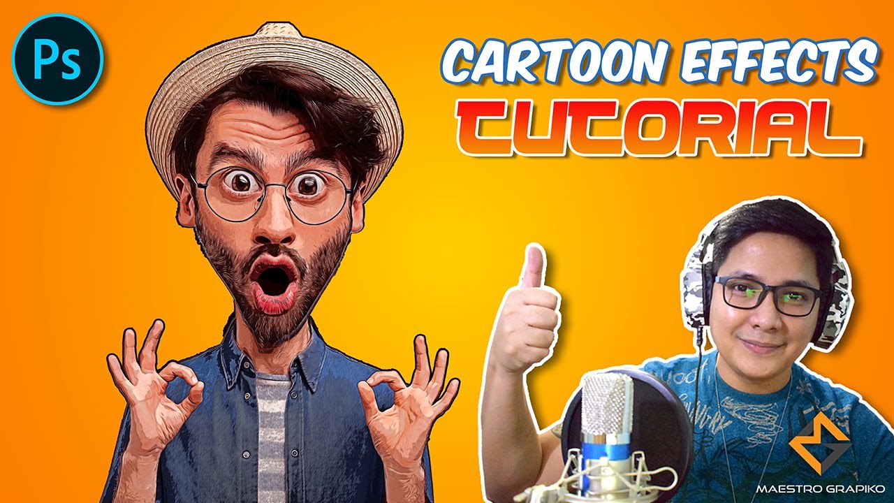 Adobe Photoshop How to Make Cartoon Effect (Tagalog Tutorial / with English Subs)