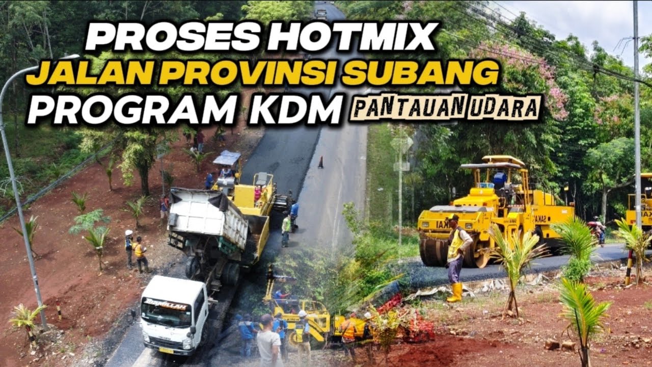 HEBAT GUBERNUR JAWA BARAT!! KINI JALAN PROVINSI SUBANG DI HOTMIX JABAR ISTIMEWA