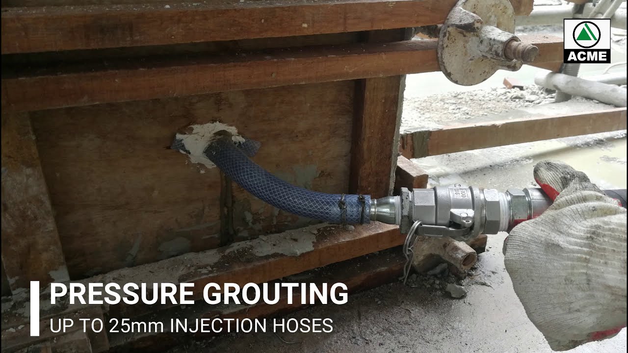 Pressure Grouting Concrete Repair Acme Pictor Grout Pump