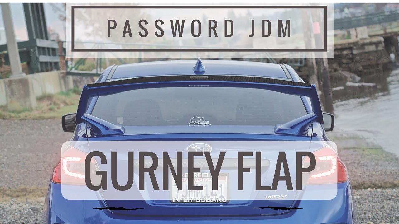Password JDM Gurney Flap 2015 Subaru WRX/STI