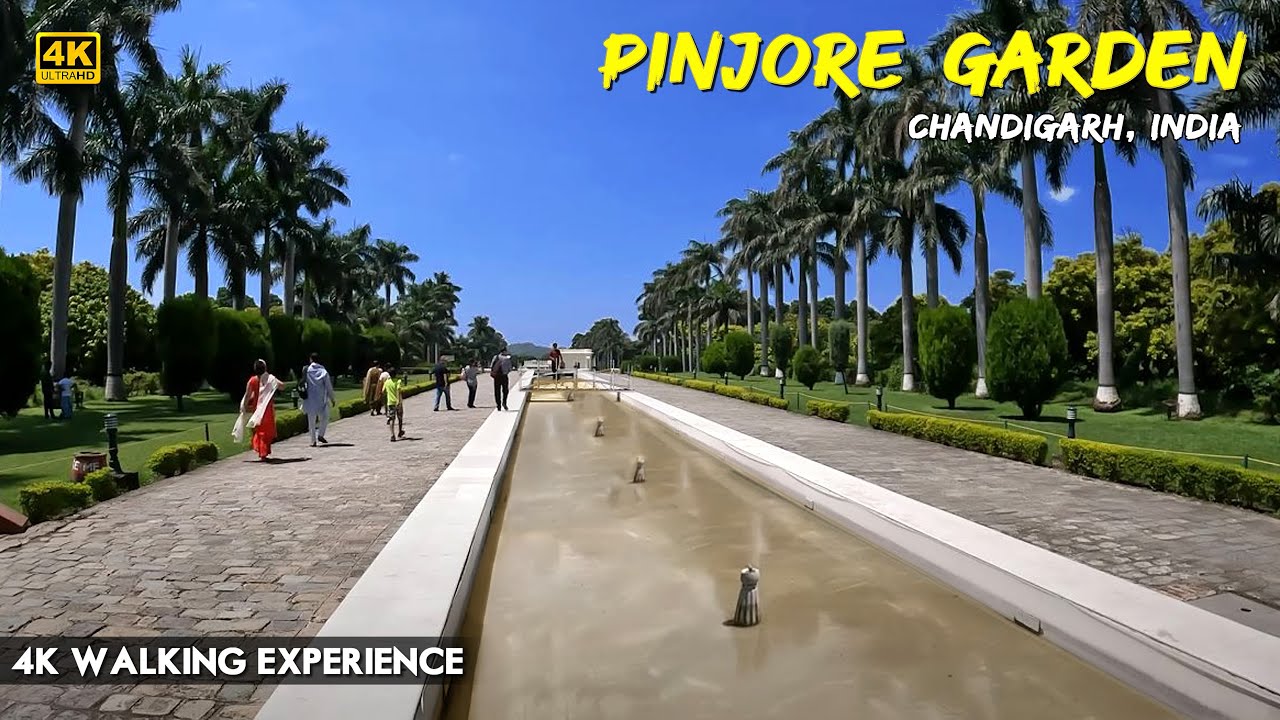 पिंजौर गार्डन चंडीगढ़ | PINJORE GARDEN  | CHANDIGARH | 4K WALKING TOUR 