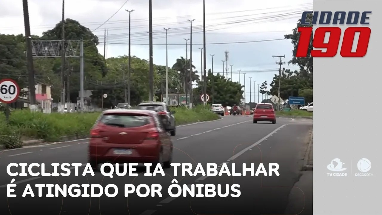 Ciclista que seguia para o trabalho é atingido por ônibus, arrastado e morre no local | Cidade 190