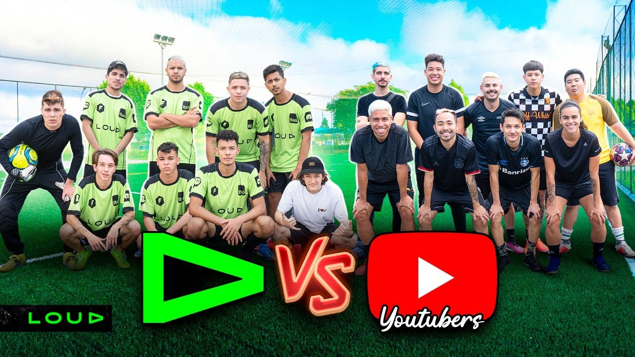 FUTEBOL DA LOUD VS YOUTUBERS DE FUT!
