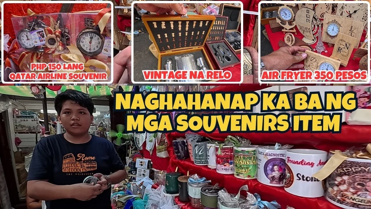 EXPLORING SOUVENIRS ITEM IN TABORA STREET BINONDO MANILA WALKTOUR AROUND DIVISORIA MALL