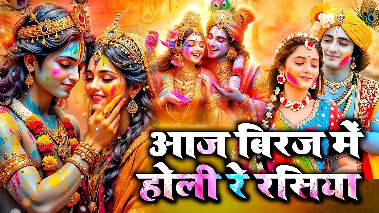 आज बिरज में होरी रे रसिया | Holi Song Biraj Mein Hori Re Rasiya | Krishna Bhajan |