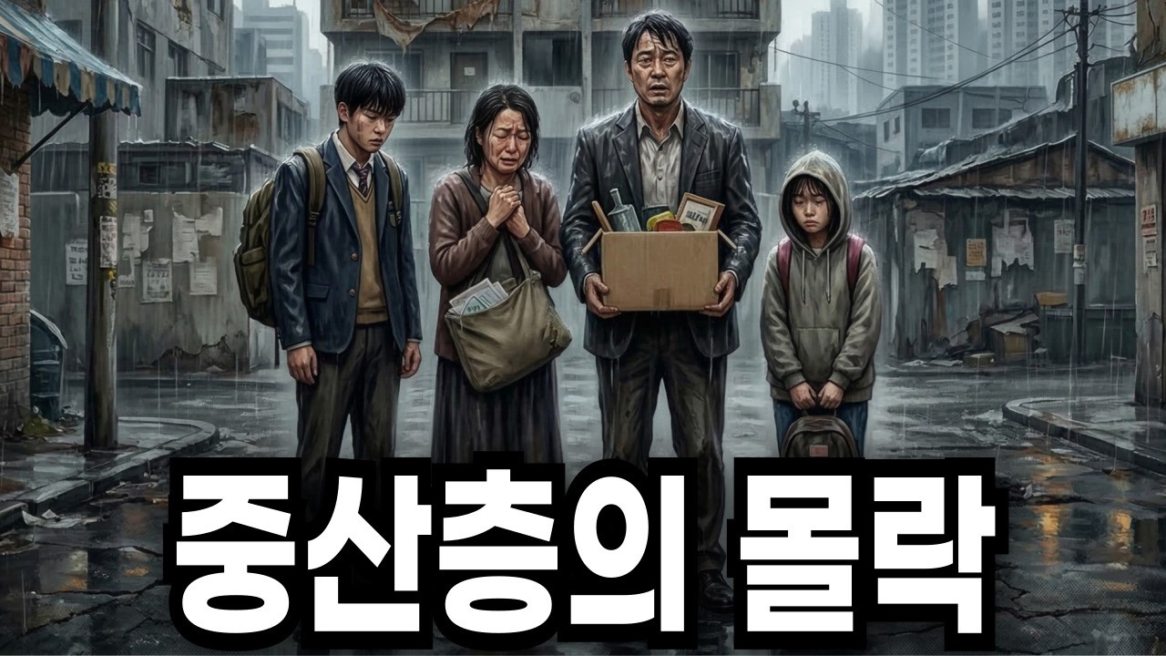 중산층의 몰락! 애들 학원 보내면 끝, 월급이 올라도 2030이 빚더미에 앉는 진짜 이유