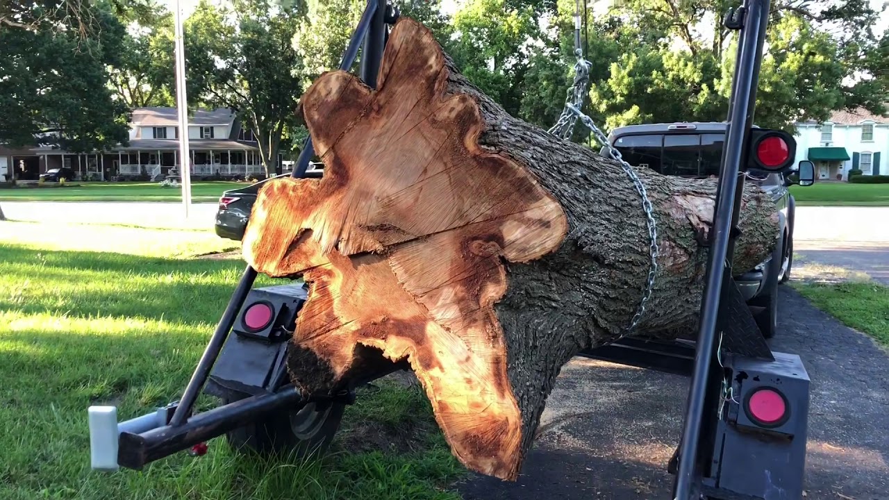 The Best Log Trailer On The Planet! How I load big logs