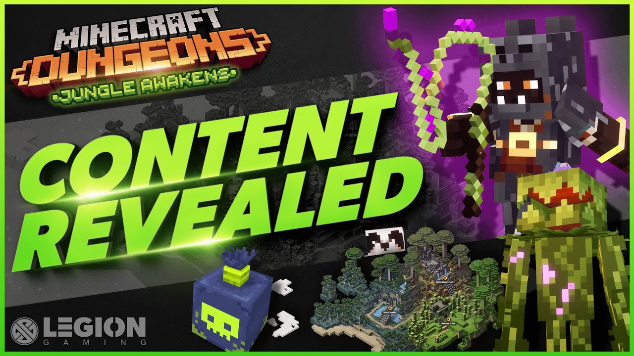 Minecraft Dungeons Jungle Awakens DLC | NEW Items, Enemies, Images, And Release Date!