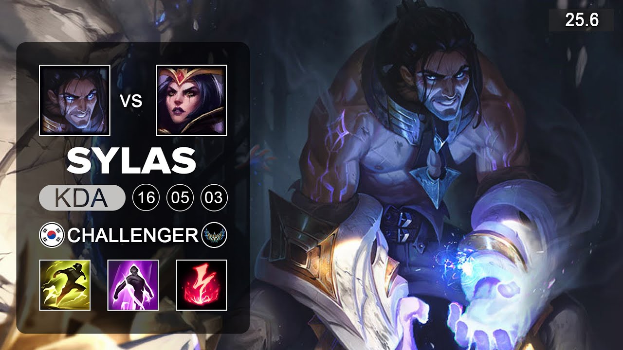 Sylas vs LeBlanc Mid - KR Challenger - Patch 25.6 Season 15