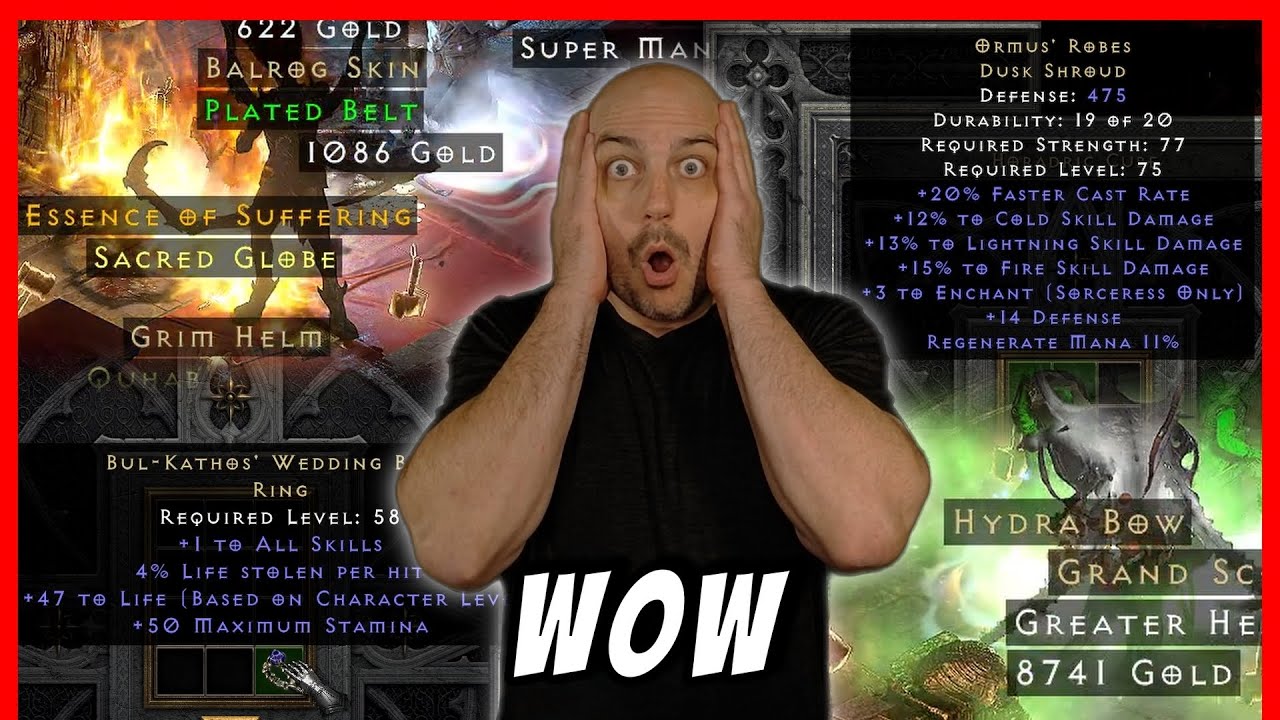 Insane Drops Attempting the 22 Nights of Terror Holy Grail, Episode 2 - Diablo 2 Resurrected