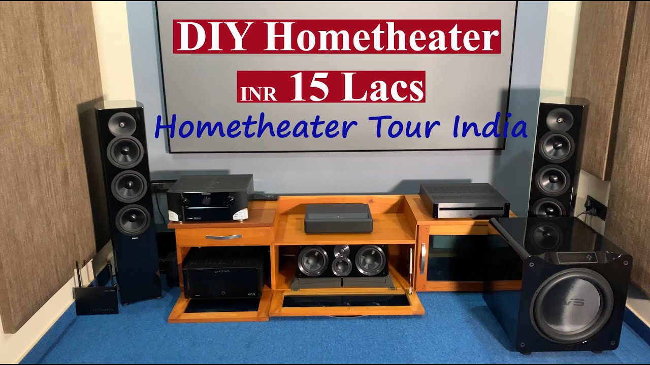 My Home theater Tour - 15 Lacs DIY Home theater in India