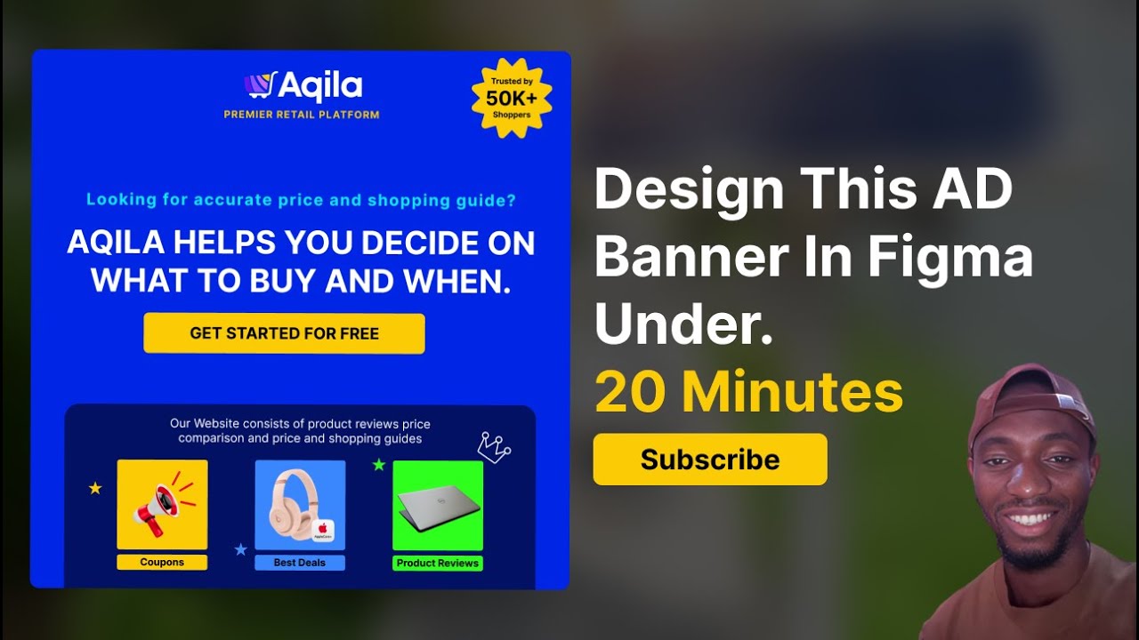 Design This AD Banner in Figma - Figma Graphic Design Tutorial