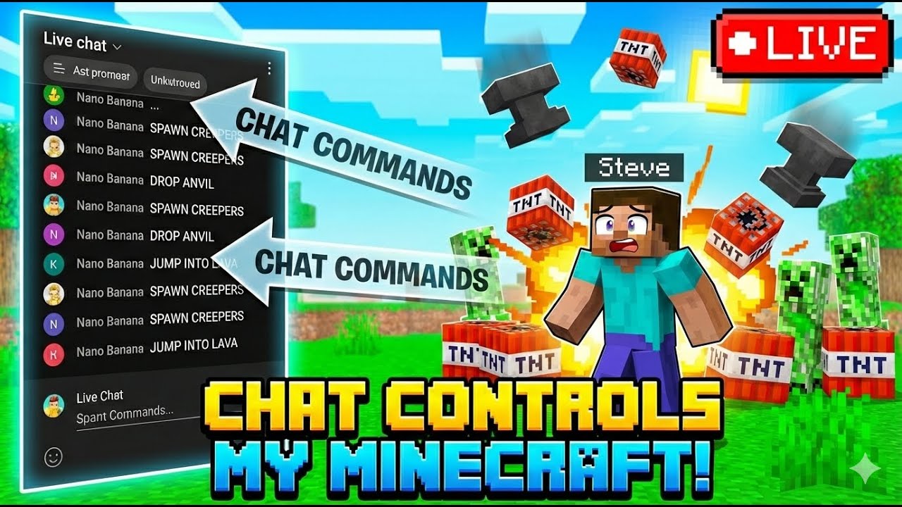 Control Minecraft with CHAT!!!