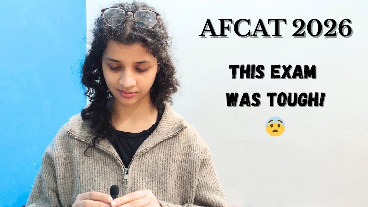 AFCAT Exam Honest Review 😨 | How Tough It Was + My Experience at Exam Center