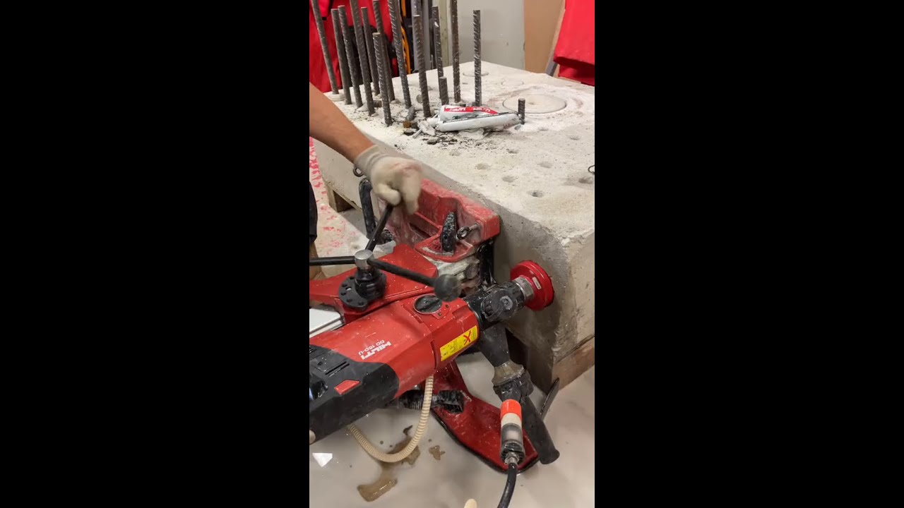 Sharpen your Hilti diamond core bits with this simple trick 💎😉  #Hilti #Construction #Shorts