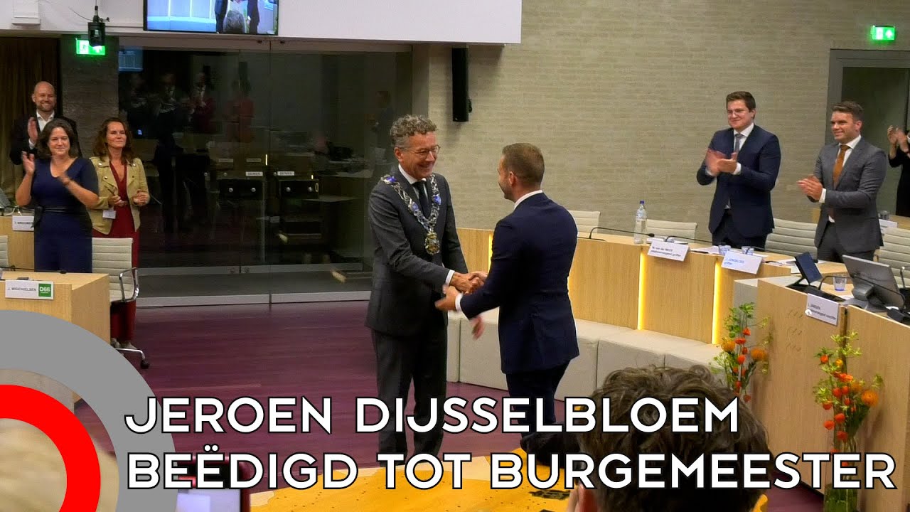 Jeroen Dijsselbloem beëdigd tot burgemeester van Eindhoven