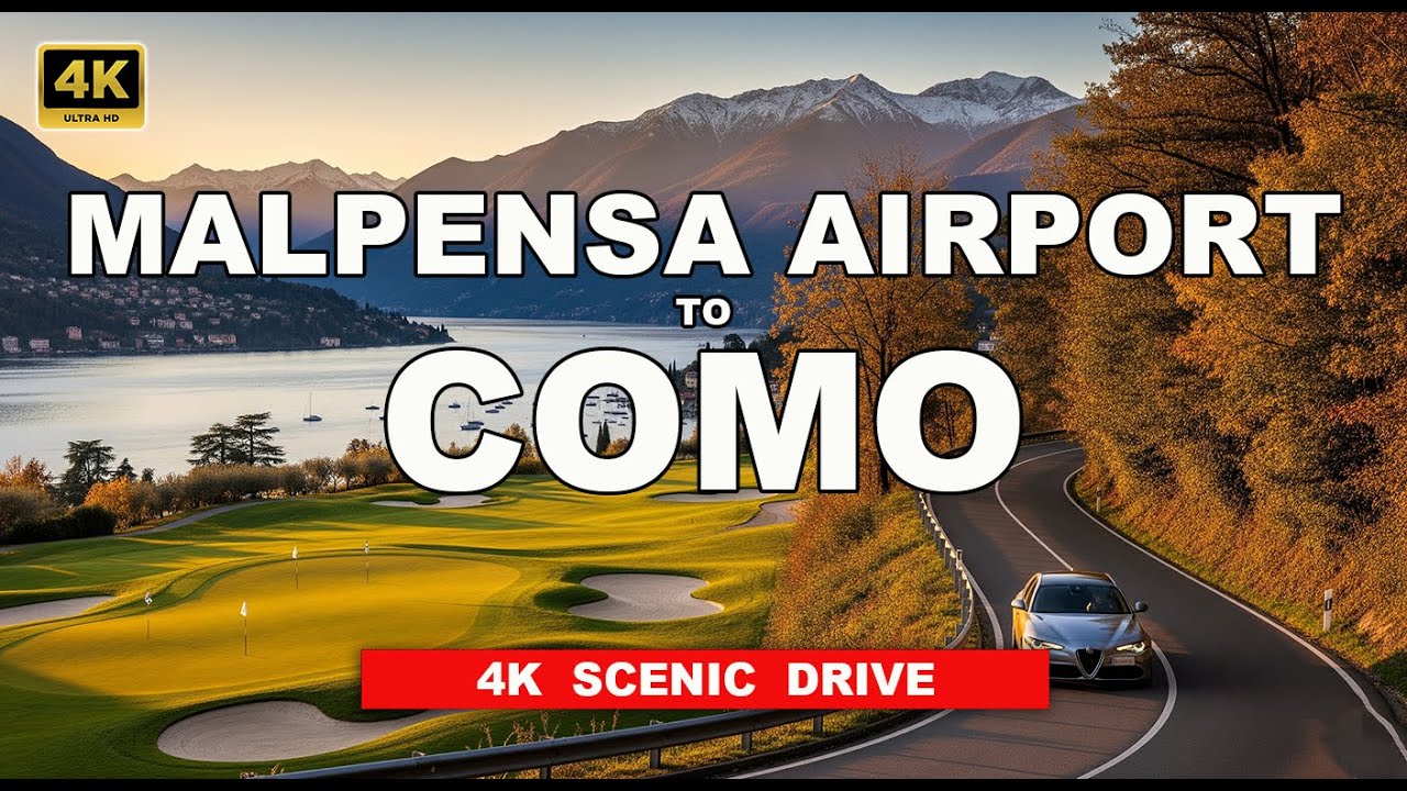 🇮🇹 ITALY Scenic Drive: Malpensa Airport to Como | Peaceful Road Trip in 4K 🚗🌅