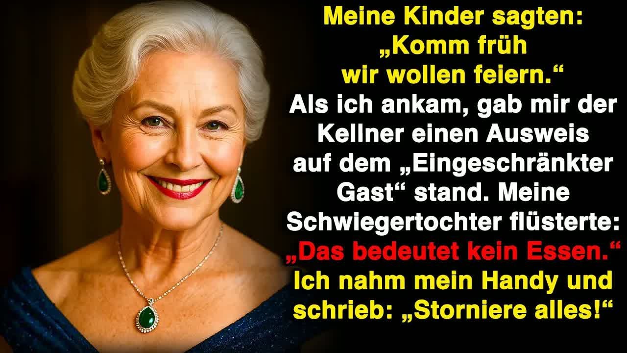 Meine Kinder sagten： „Komm früh, wir wollen mit dir feiern “ Aber als ich ankam…