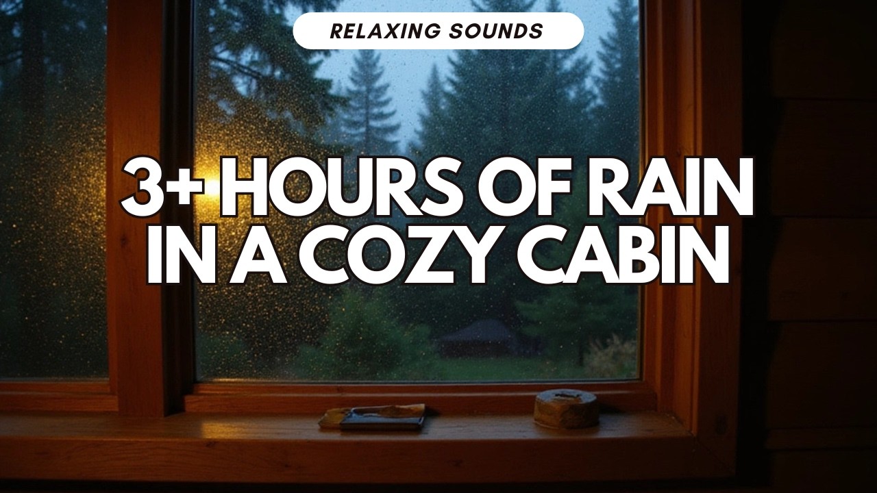 3+ Hours of Relaxing Rain Sounds - Summer Cabin POV