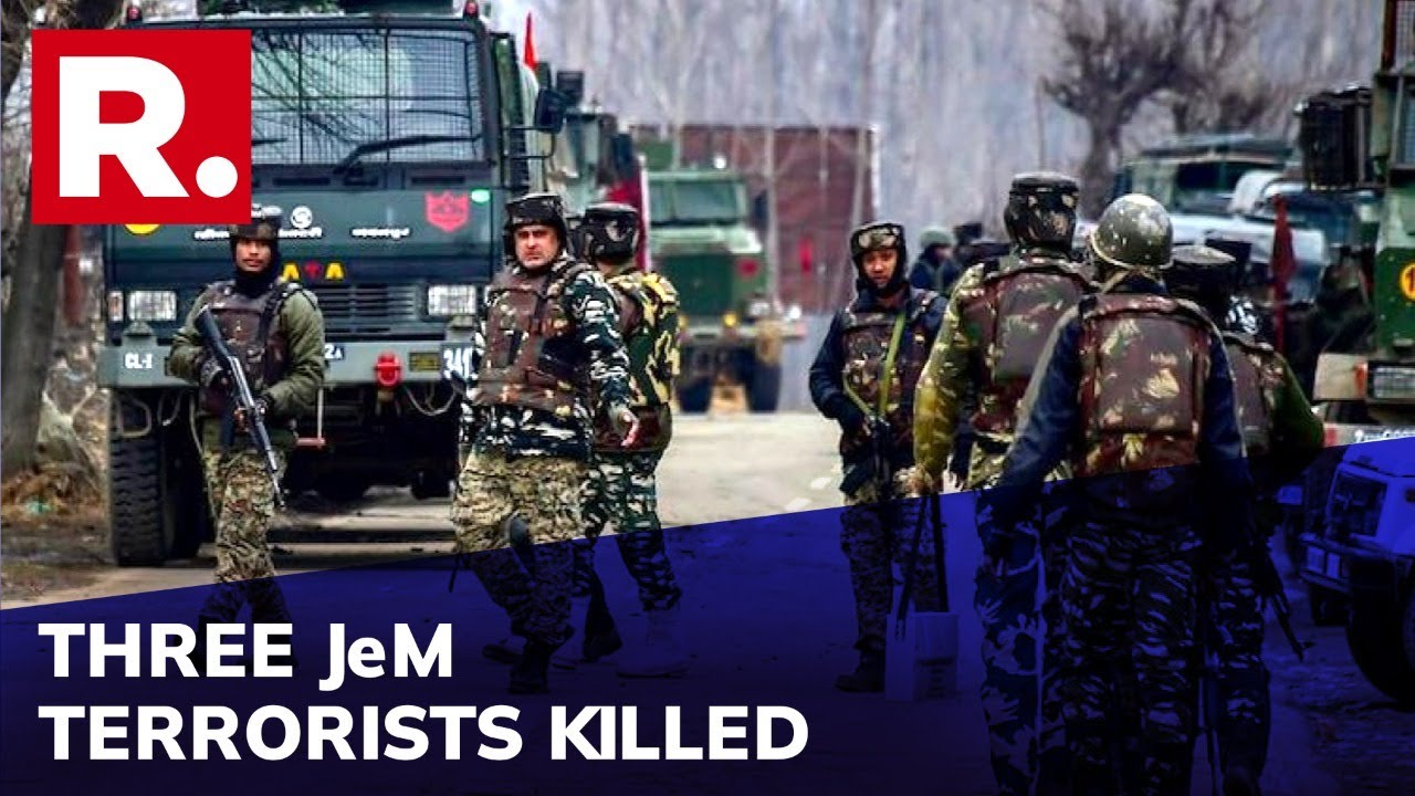 3 Jaish-E-Mohammed Terrorists Neutralised In J&K's Kulgam; Huge Cache Of Arms & Ammunition Recovered