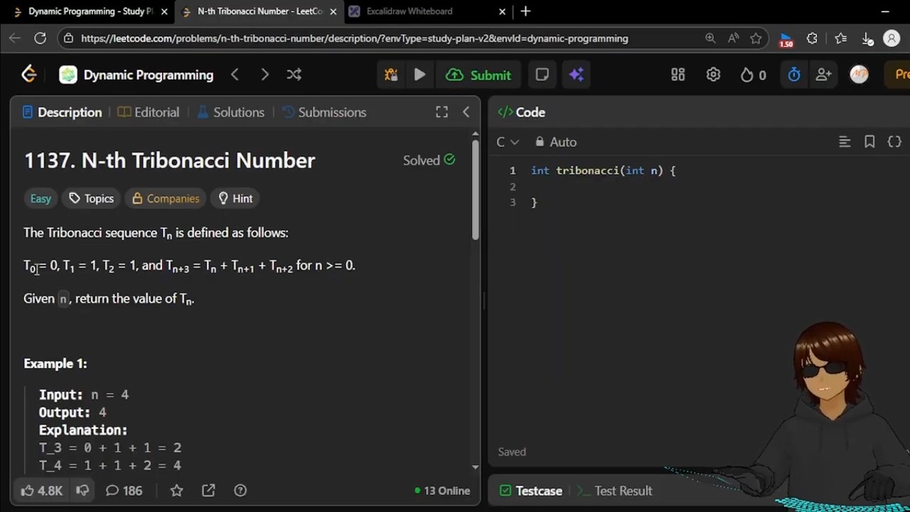 Leetcode, Tribonacci numbers question