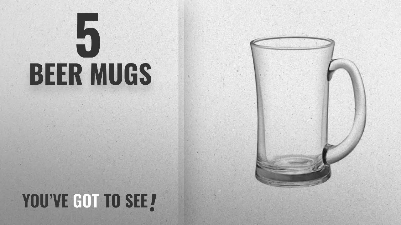 Top 10 Beer Mugs [2018]: Treo By Milton Mclarenz Beer Mug Set, 380ml, Set of 2, Transparent