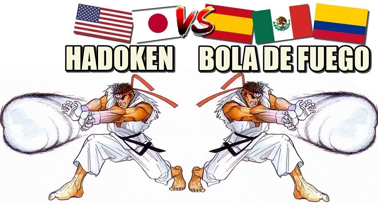 Street Fighter II Anime Doblaje Latino vs Español Movimientos Especiales