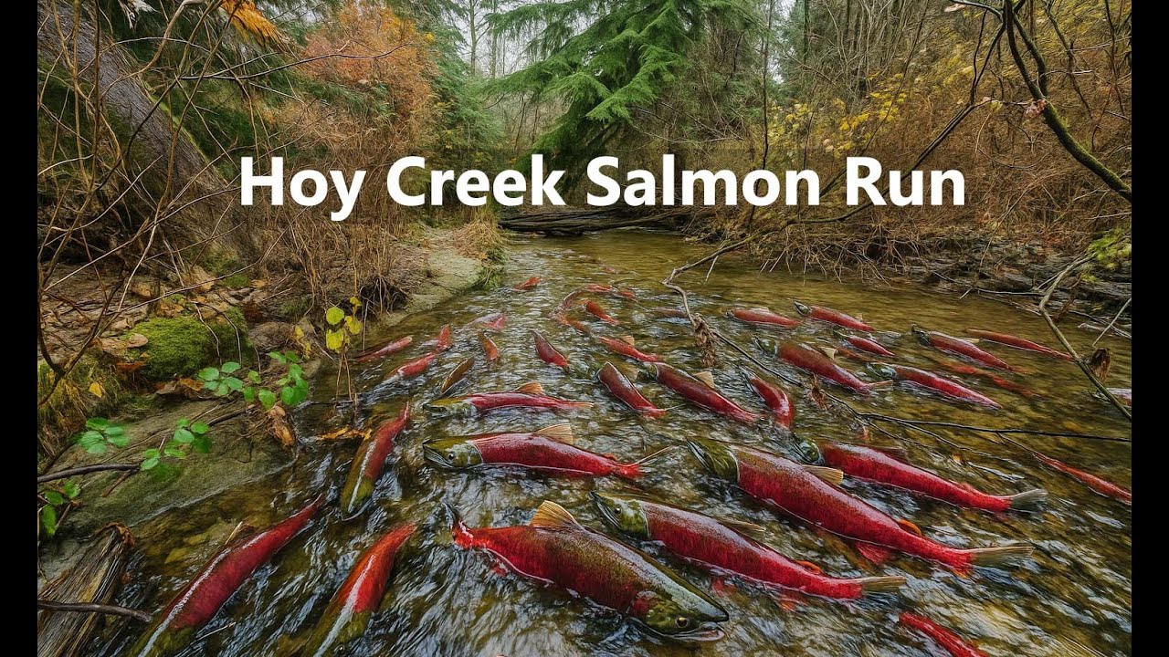 Salmon Run at Hoy Creek Hatchery  | Fall Walk Around Lafarge Lake, Coquitlam BC