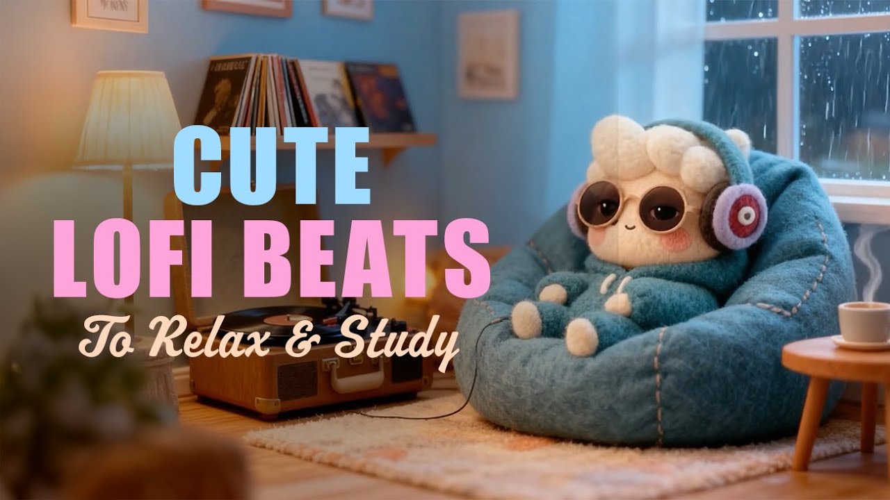 Meet Puffley | Cute Rainy night Cozy Lo-fi Beats | Chill Music to Relax & Study