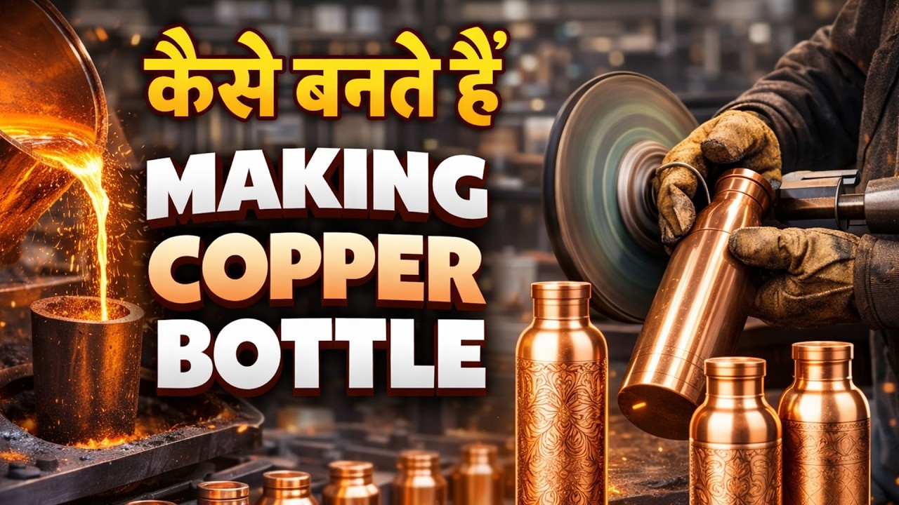 Making Copper Bottle | Copper Product | Copper Bottle Production Line #copperbottle #manufacturing