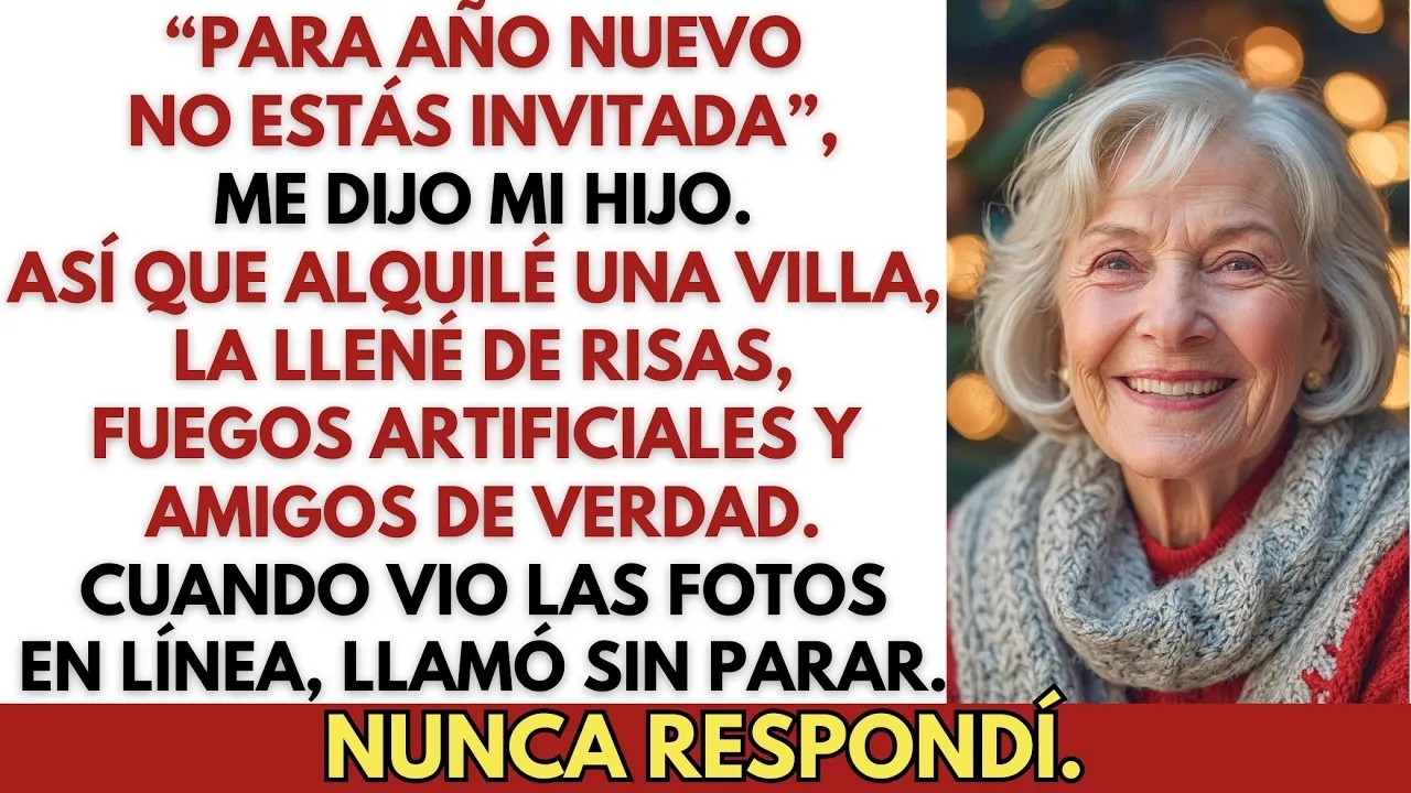 “No estás invitada para Año Nuevo”, dijo mi hijo—Así que organicé una fiesta que nunca ol