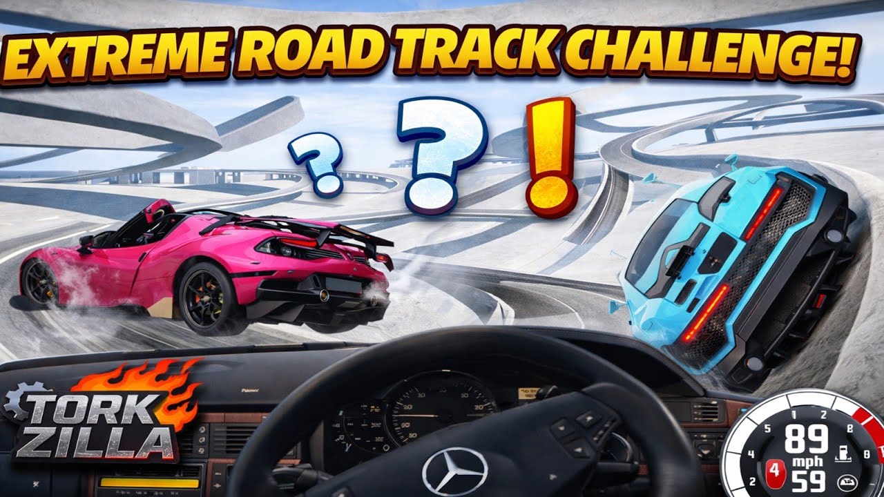 Extreme Road Track Challenge 🚗💥 | Insane Driving Test on a Difficult Course