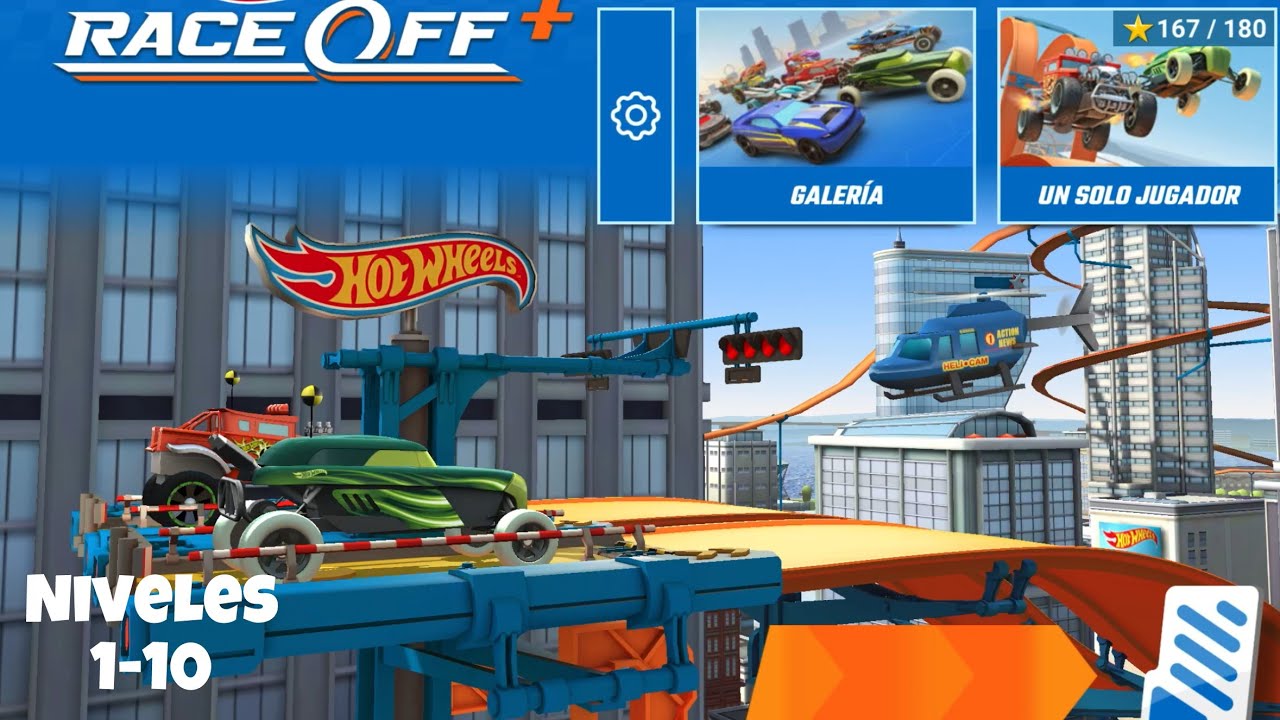 Hot wheels Race off+ niveles 1 a 10 (Apple Arcade)
