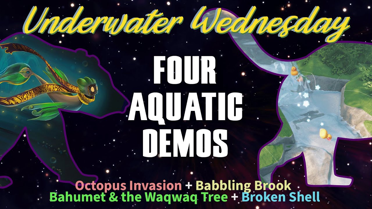 scooting and sliding into a new week with two (or three (actually 4!!) aquatic demos
