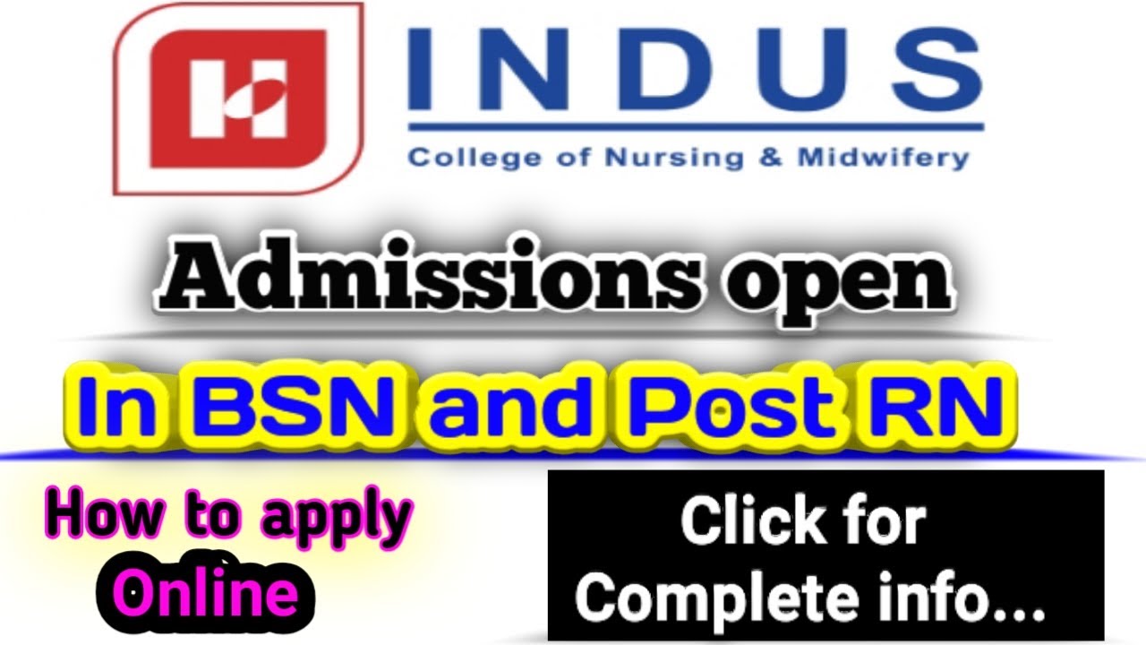 Indus college of nursing Karachi | nursing admission 2023 | how to apply online