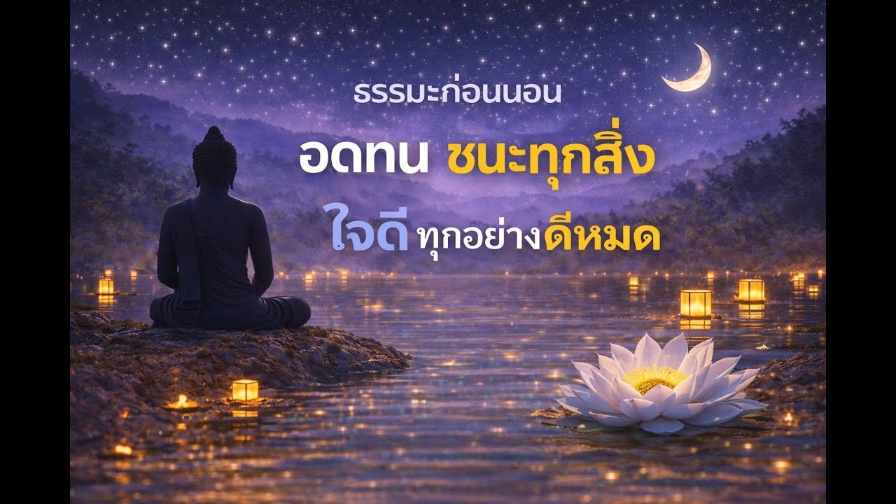 ธรรมะก่อนนอน อดทนชนะทุกสิ่ง ใจดี ทุกอย่างดีหมด