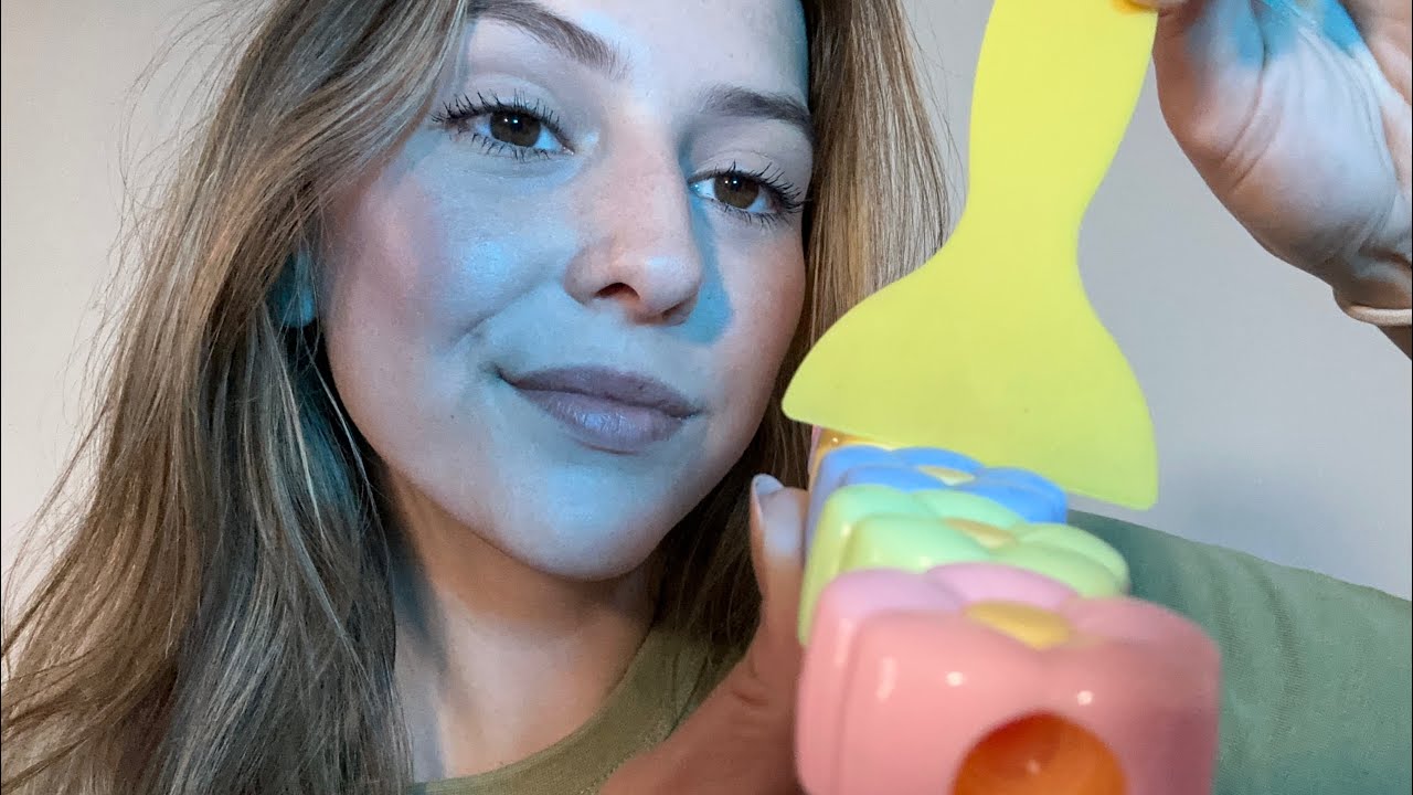 ASMR: нарастающее постукивание по этой жёлтой штуковине 🤔 (постукивание по камере, опережение, за...