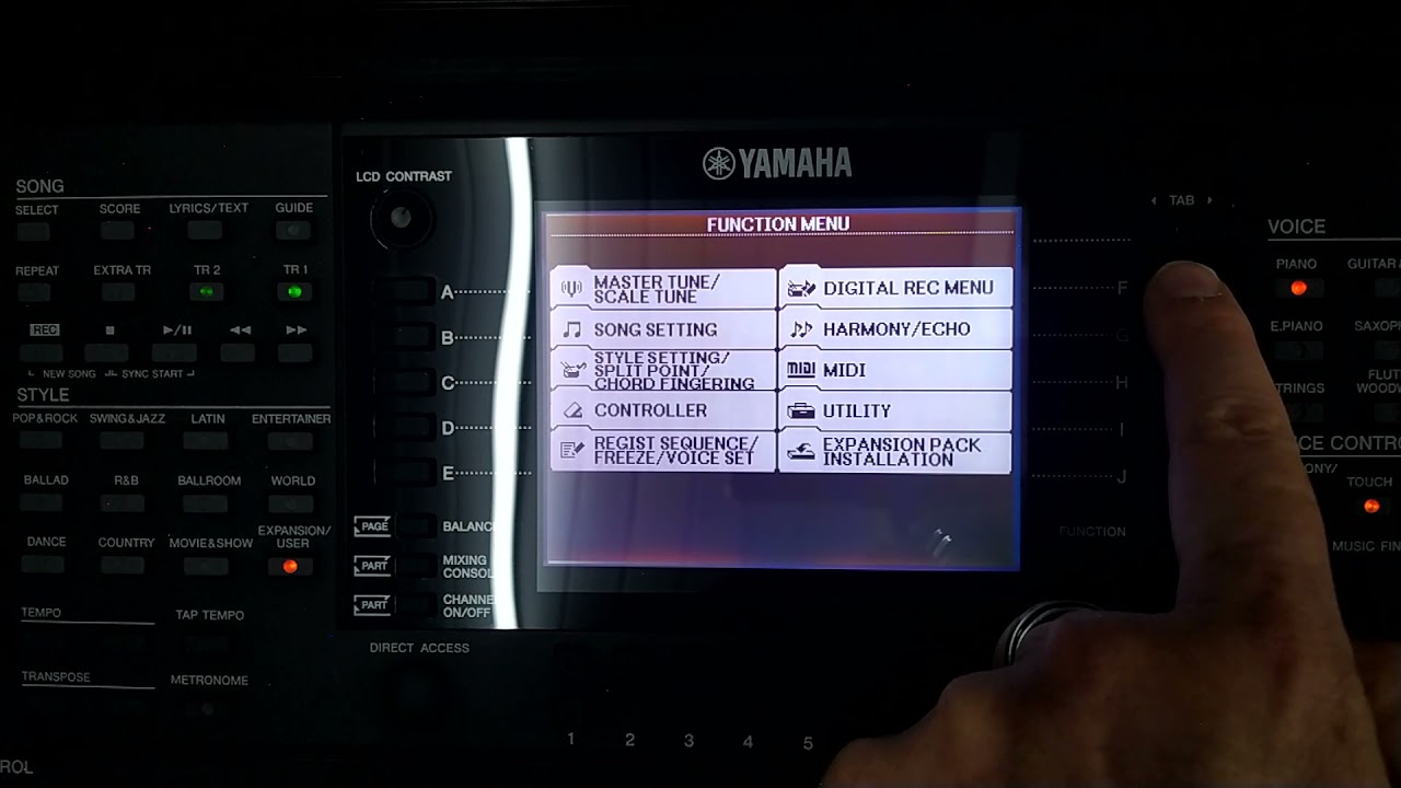 como samplear um ritmo no teclado Yamaha 750/950