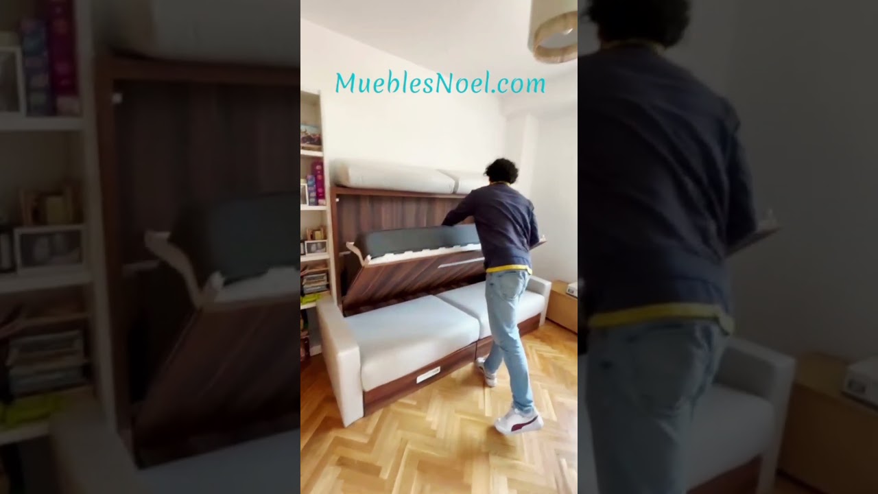 Mira que idea para amueblar pisos peque&ntilde;os. #camas #madrid