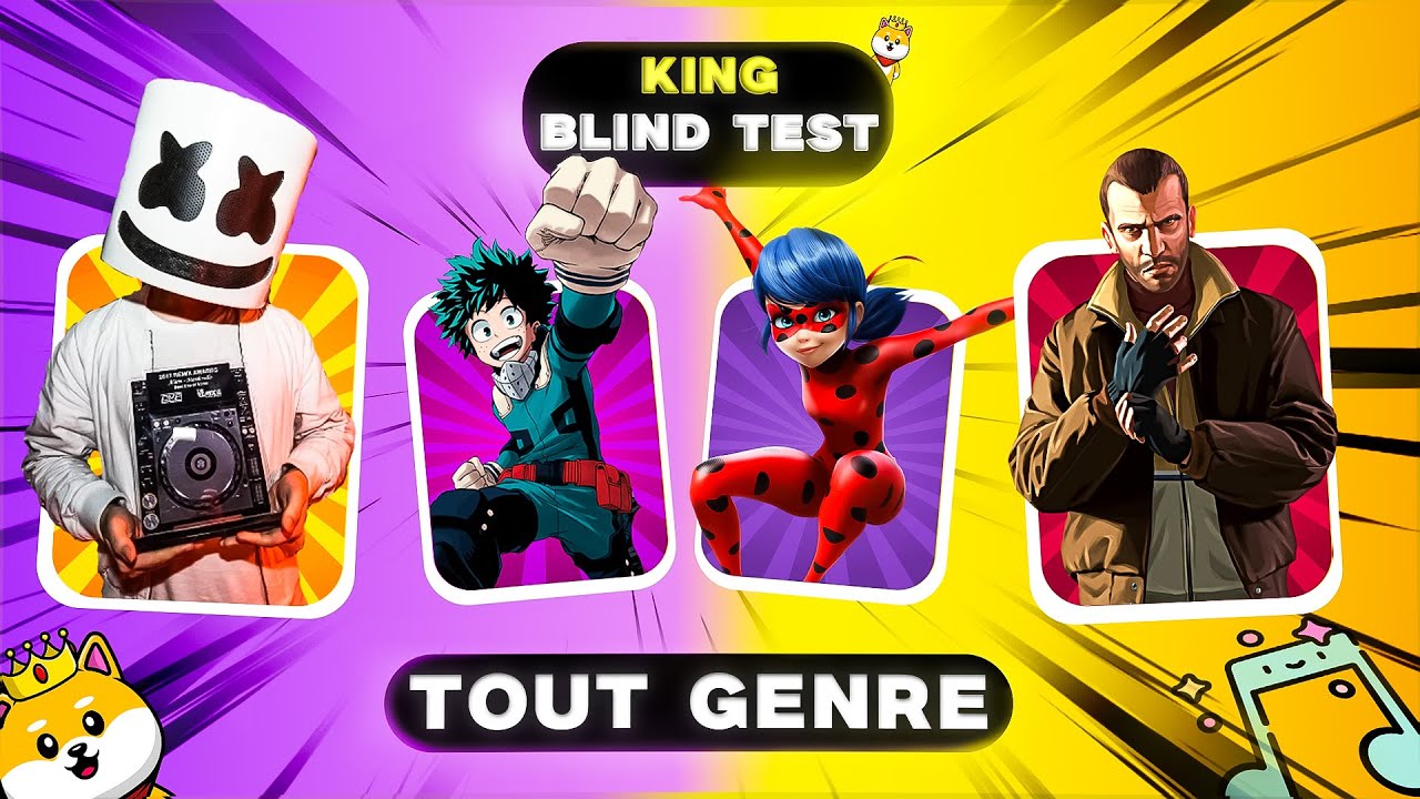 100 EXTRAITS - FILM ; MUSIQUE ; JEU ; ANIME ; DESSIN ANIMÉ | Blind Test