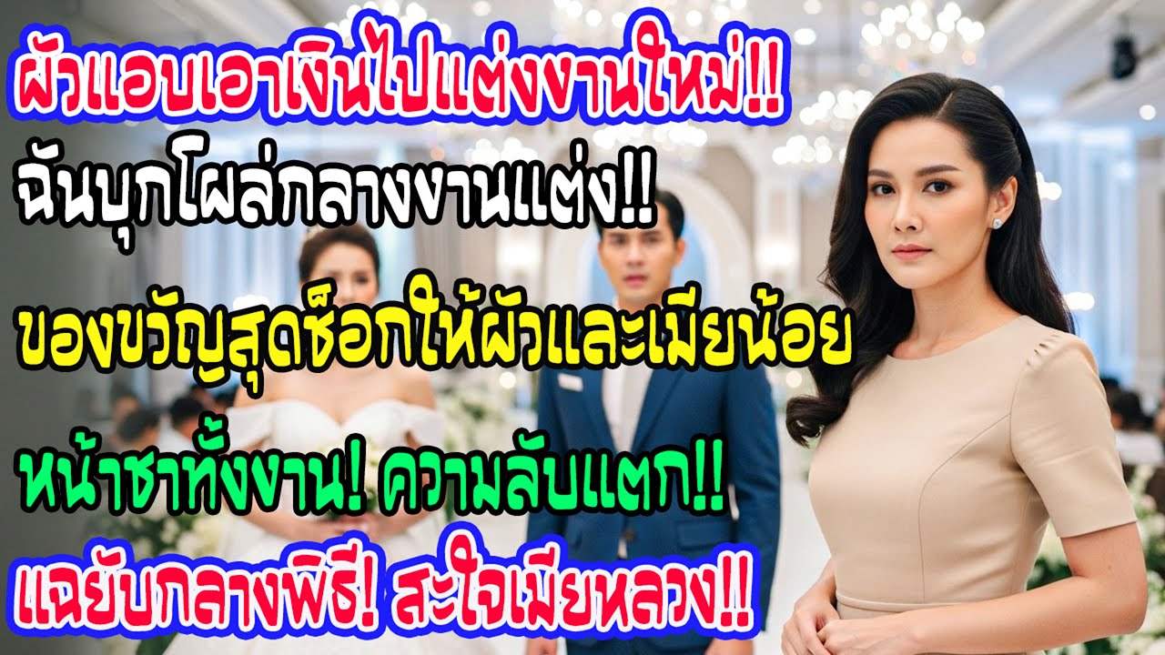 รู้ว่าสามีใช้เงินเก็บเราแต่งงานใหม่ ฉันไม่บอกใครและไปงาน พร้อมของขวัญที่ทำให้สองคนนั้นนิ่งไป