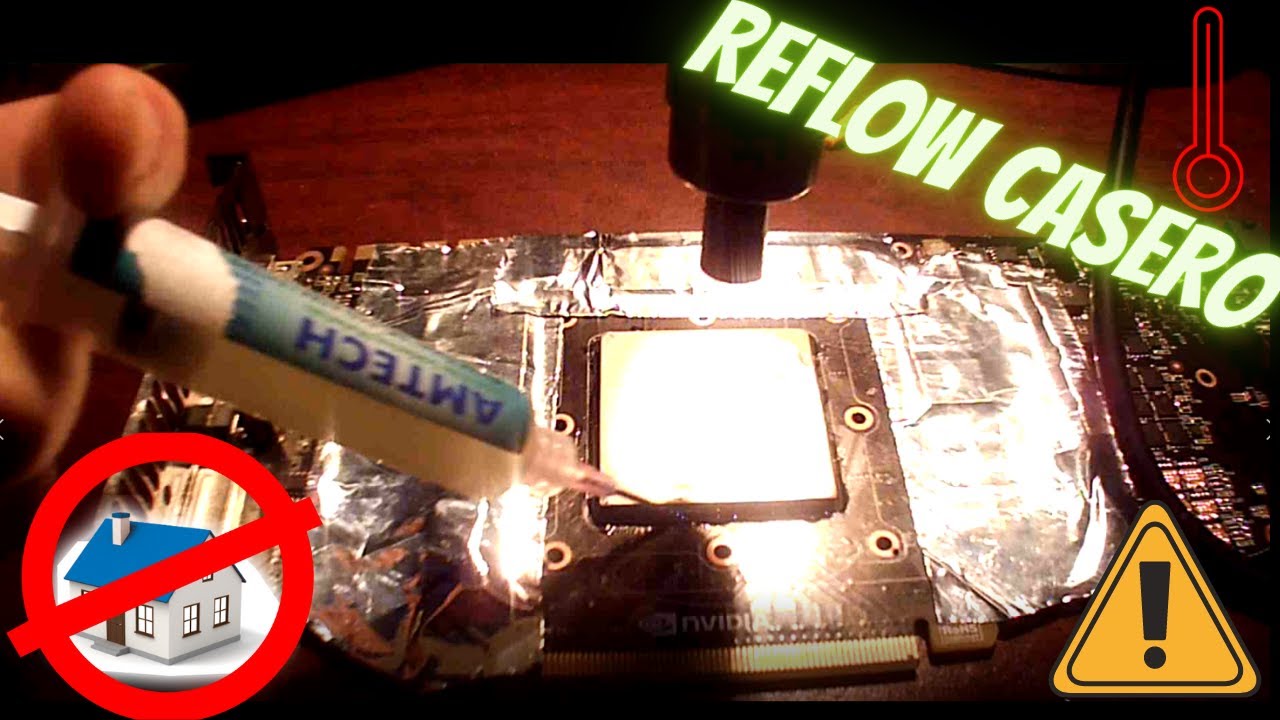 Reparacion de computadoras Reflow Casero (Problema en el Chip de video).